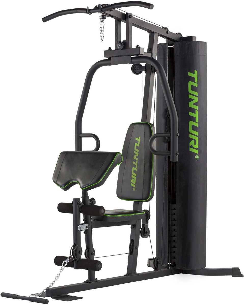 Tunturi HG20 - Krachtstation - Home gym - Fitness krachtstation voor thuis - Voor de beginnende en gevorderde sporter - Incl. gratis fitness app
