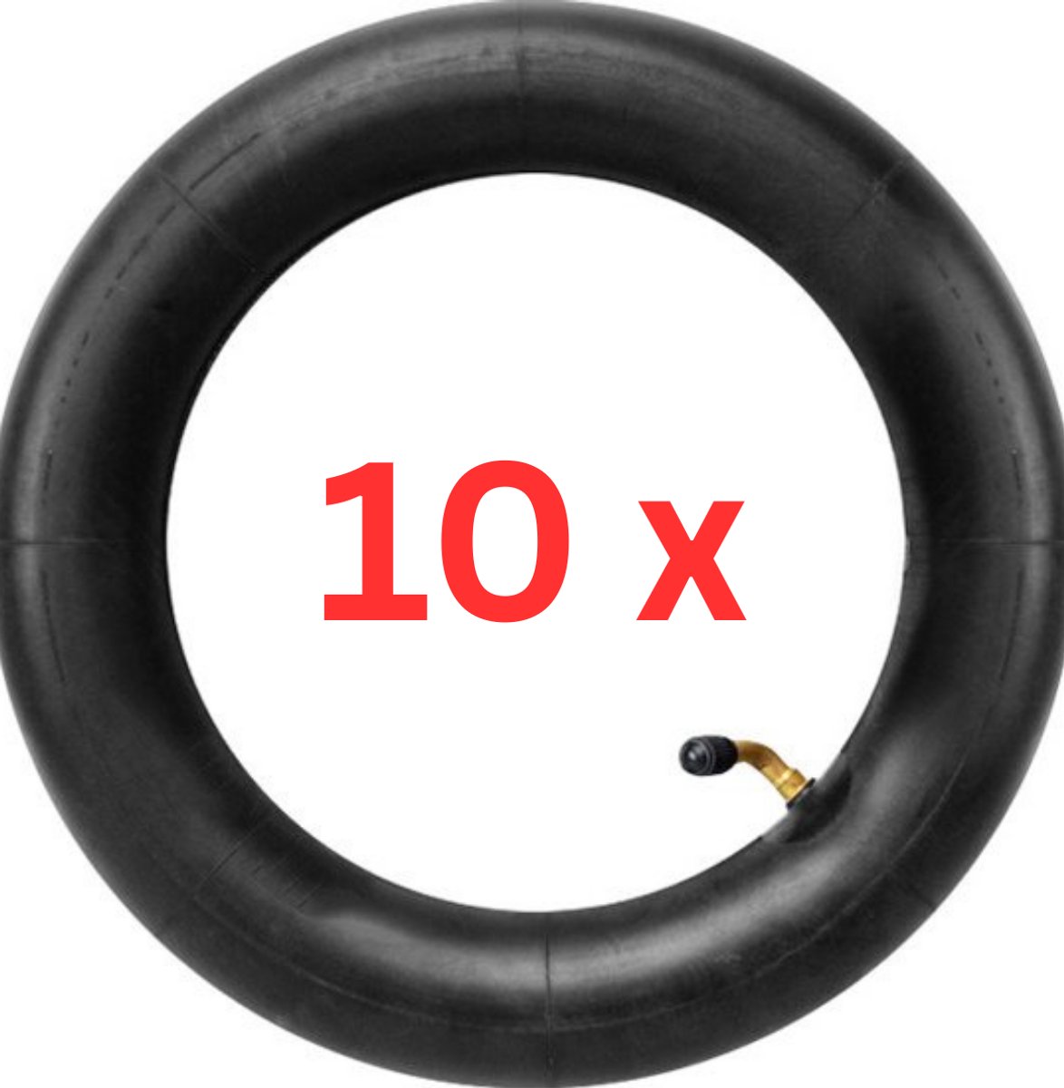 10 STUKS / 10 PIECES Binnenband met ventiel op 45 ° |10X2 oF 10X2,125 | Elektrische step | Ninebot Segway F-series & D38E | Pure Air , Pure Air Go, Pure Air Pro en Pure Air Pro LR elektrische step en meer| Accessoires | Kinderwagen | 10 inch