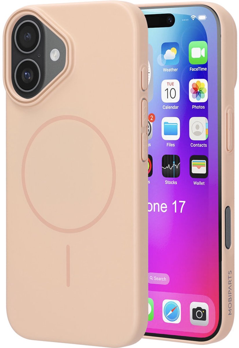 Mobiparts Slim Line Case geschikt voor Apple iPhone 17 - MagSafe Dune Sand