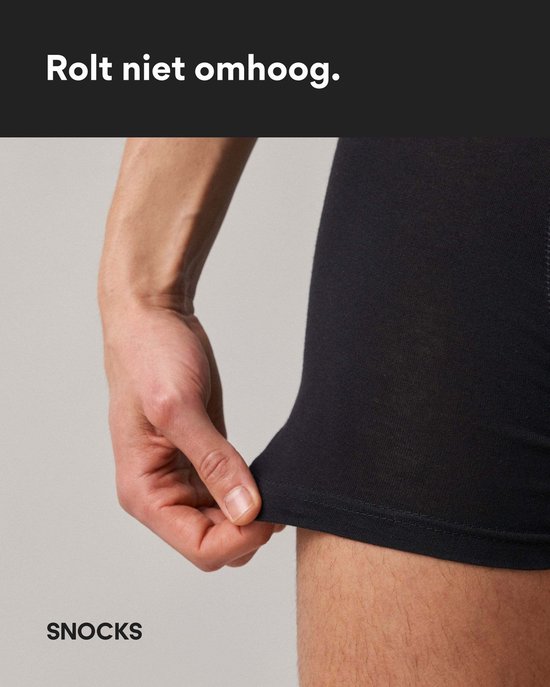 SNOCKS Boxershorts Heren, 6 stuks, Biologisch Katoen, Clean Zonder Logo