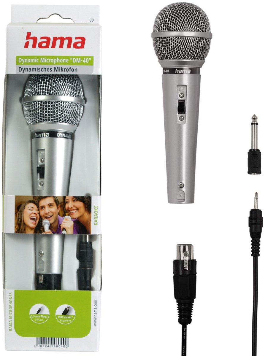 Hama Dynamische Microfoon "DM-40", Zilver