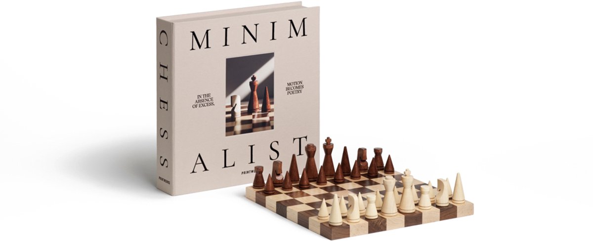 Printworks Spel - Chess Wood - The Minimalist