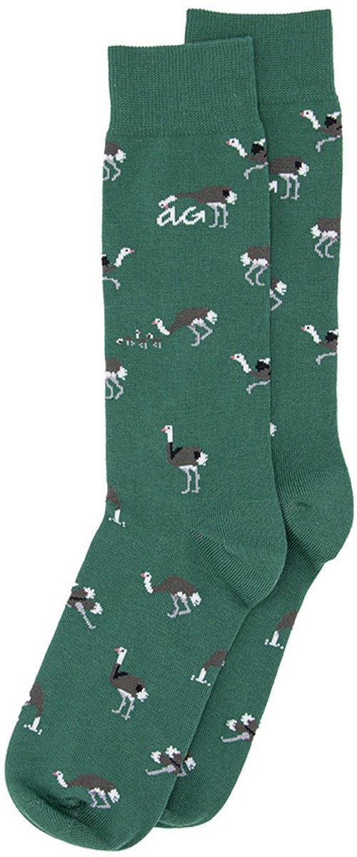 Alfredo Gonzales unisex sokken ostrich groen