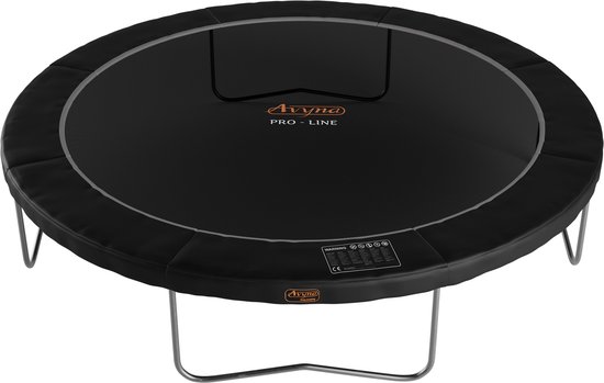 Avyna Opbouw Trampoline Ø365 cm – Zwart – Rond – Premium Kwaliteit – Trampoline op poten