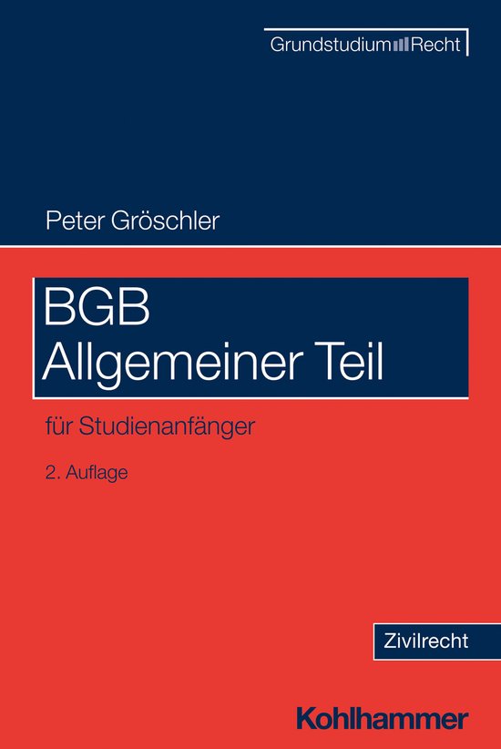 BGB Allgemeiner Teil - cover