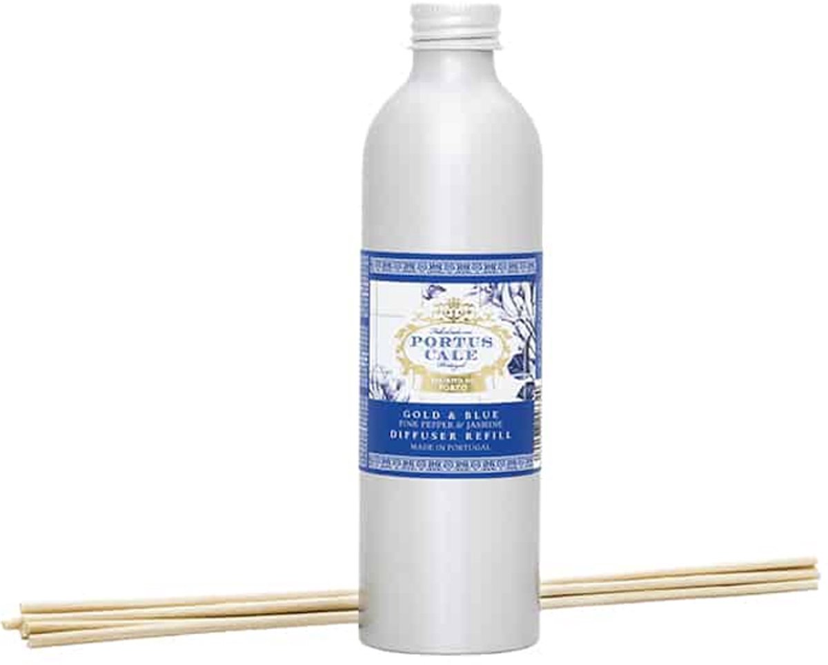 Castelbel - Portus Cale Gold & Blue - Geurstokjes - navulling 250 ml - refill - Portugal