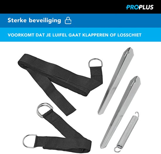 ProPlus Stormbandset - Verstelbaar - 12,5 meter - 5-delig van ProPlus — afbeelding 2