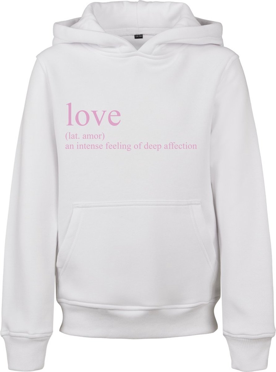 Mister Tee Love Definition Kinder hoodie/trui Kids 110/116 Wit