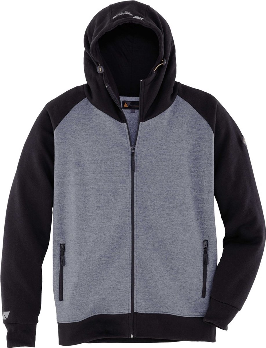 Terrax Heren Sweatjacket 62106 - 6310 Donkergrijs/Zwart - 3XL