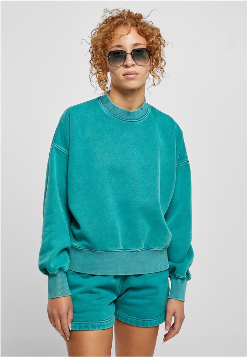 Urban Classics Oversized Stone Washed Crewneck sweater/trui XL Blauw