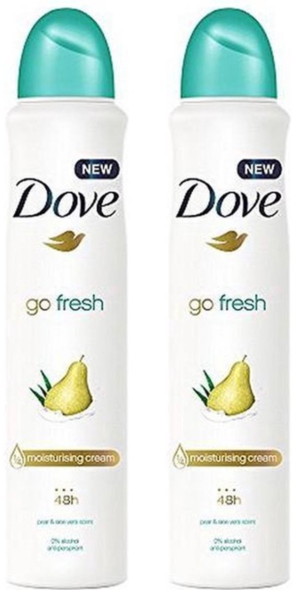 Dove Deo Spray XL - Go Fresh Peer & Aloe Vera - 2 x 250 ml