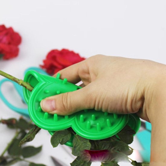 Bloemensnijder - Professionnelstrippen van bloemendoorn - Portable Bloemenmes - Efficiënt praktisch Bloemenaansnijder - Bloemenverzorging - voor handig tuinieren en bloemenwerk - groen van Merkloos	 — afbeelding 2