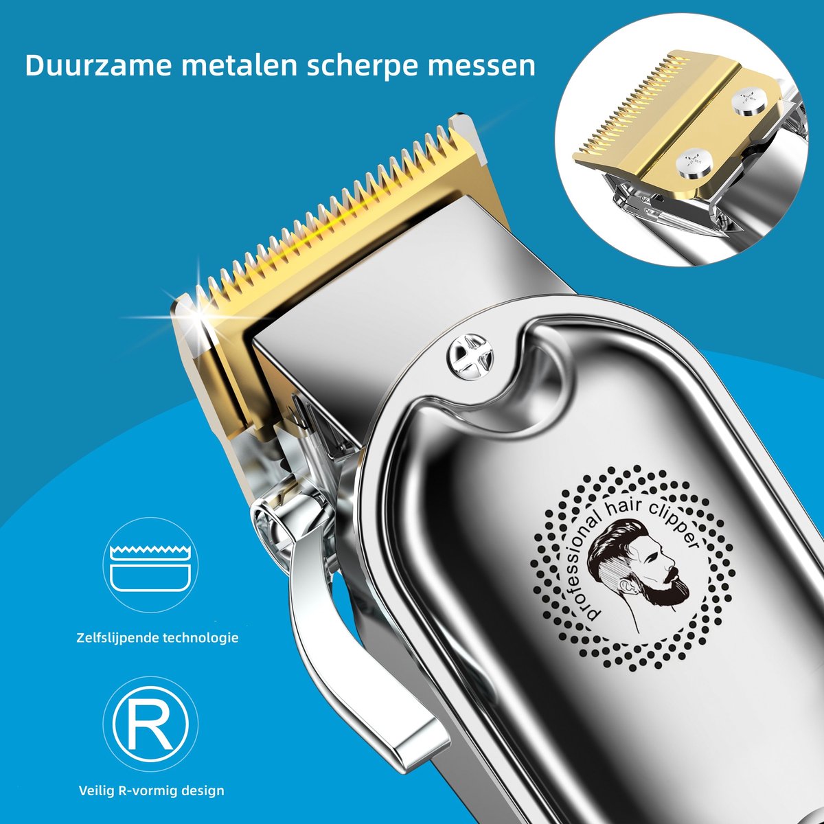 Hatteker Tondeuse & Baardtrimmer - 3-in-1 Multigroomer thumbnail 3