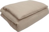 Soosie - Baby Dekbed met kussen - Beddenset - 100x135 + 40x60 –Katoen Mousseline – Met Vulling – Klaar Voor Gebruikt - Kant-en-klaar - Beige