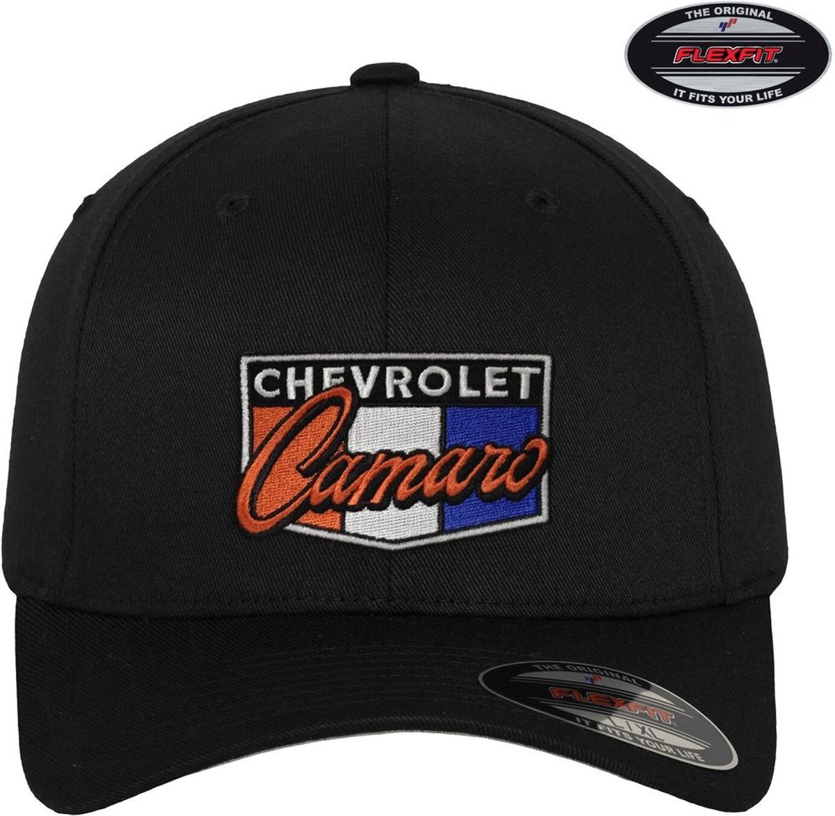 Chevrolet Camaro Patch Flexfit Cap GM-92-CAM9901-CB69 Black-S/M