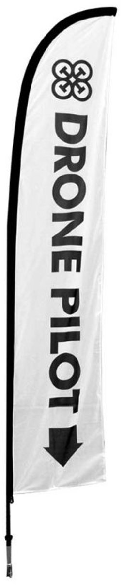 DRONEPILOT Warning Flag (4 meter)