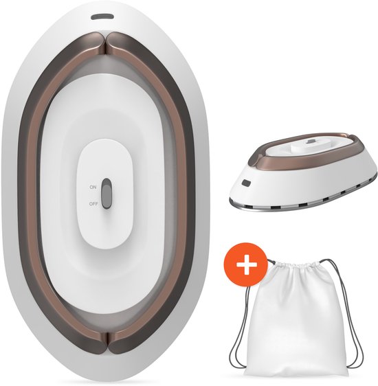 Reisstrijkijzer - Mini stoomstrijkijzer - compact & draagbaar - Droog- & stoomfunctie - Kledingstomer - Handstomer - Travel