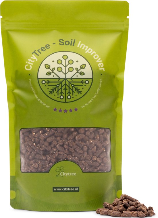 CityTree Soil Improver - Organische Bodemverbeteraar voor Bomen, Hagen, Heesters & Borders - Voor Aanplant & Onderhoud - Compostversneller - 100% Natuurlijk - 500 g