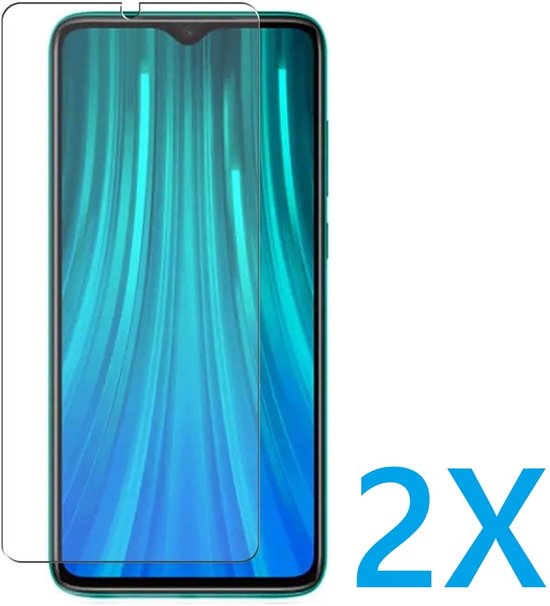 Vitre de protection Convient pour: Xiaomi Redmi Note 8T - 2x Protecteur d'écran - protecteur d'écran - verre - protection - verre de protection