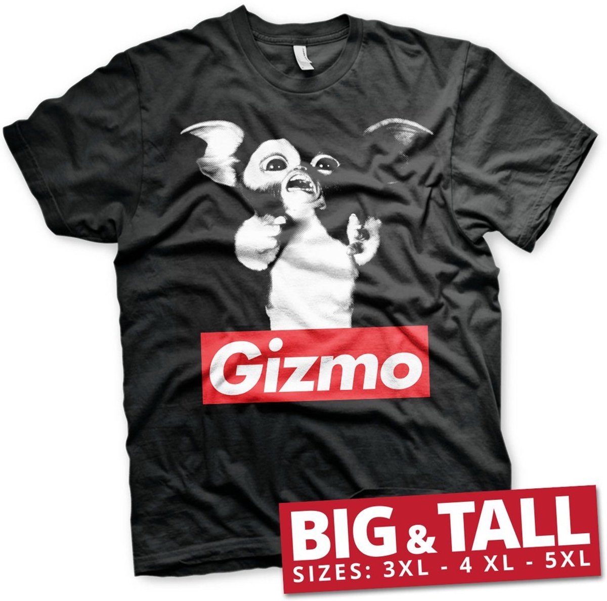 Gremlins Unisex Tshirt -5XL- GIZMO Zwart