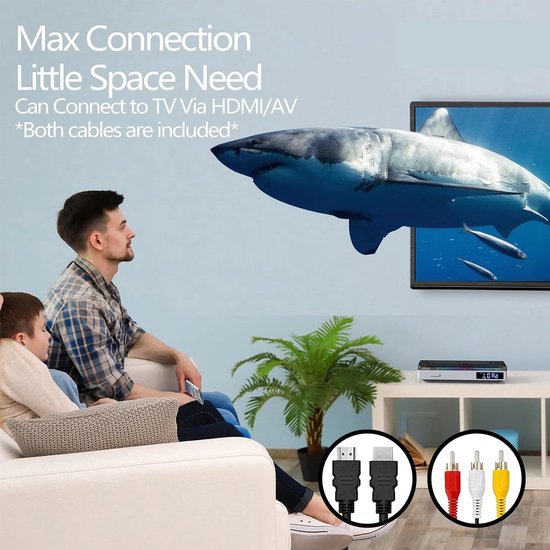QPFO® DVD Speler met HDMI - Compacte DVD en CD Speler - Full HD 1080p - Inclusief HDMI Kabel en Afstandsbediening - Wit — afbeelding 2