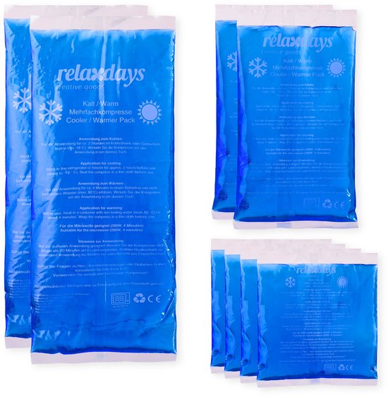 Foto: Relaxdays 16 x hot cold pack koud warm kompres gel pack cold pack hot pack