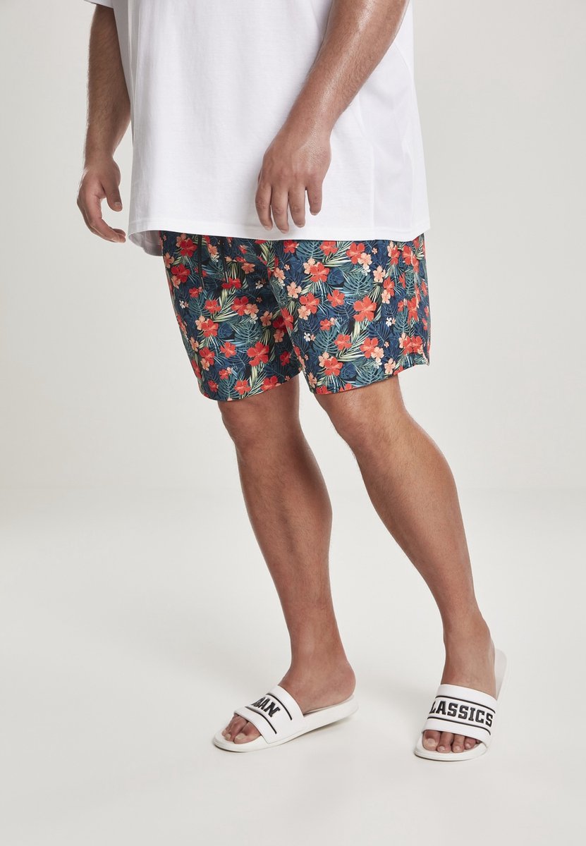 Urban Classics Tropical Zwemshorts 5XL Multicolours Multicolor