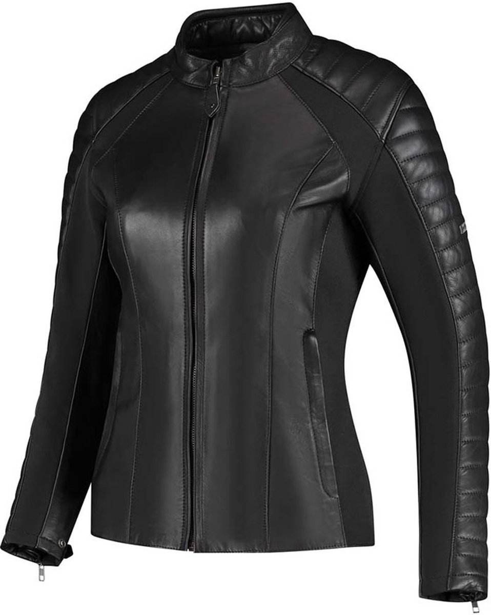 Rusty Stitches Donna Dames Motorfiets Leren Jas -