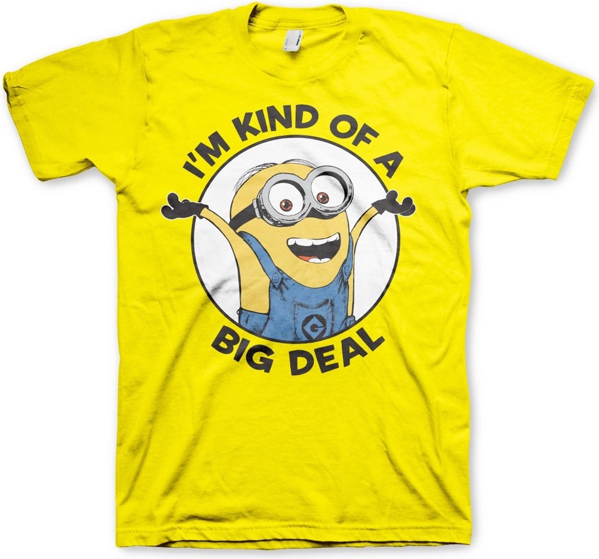 Minions I'm Kind Of A Big Deal T-shirt geel