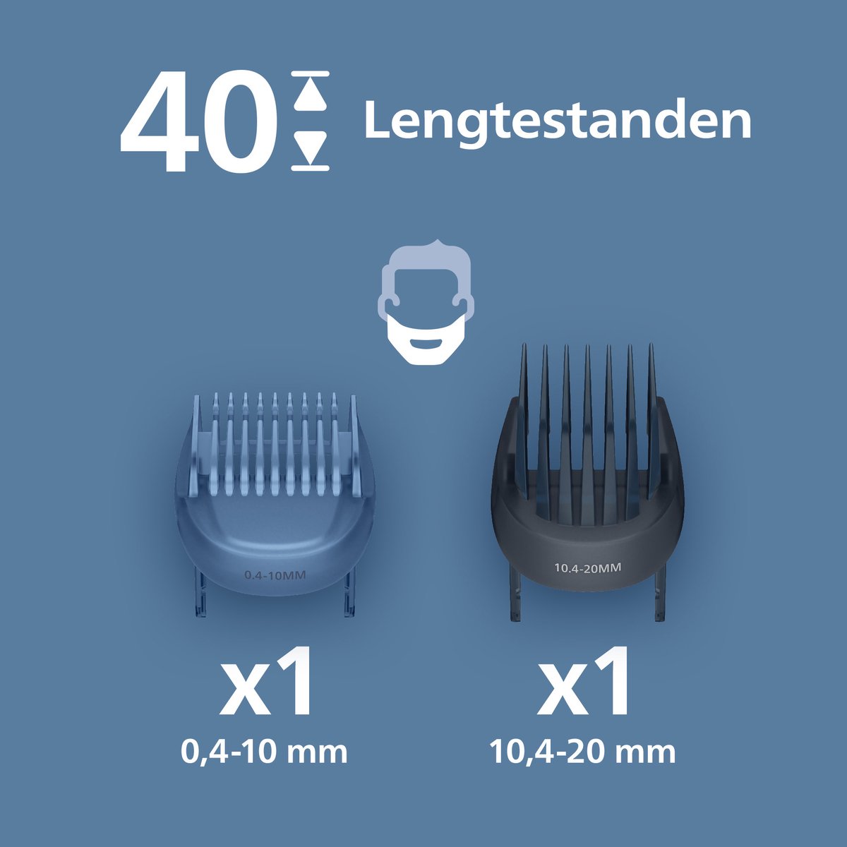 Philips Series 5000 Baardtrimmer mannen - 2 Trimkammen thumbnail 2