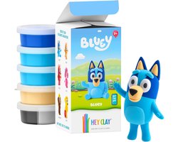 Hey Clay Bluey Klei voor kinderen + accessoires, modelleerklei, schuimklei 5 kleuren 3+