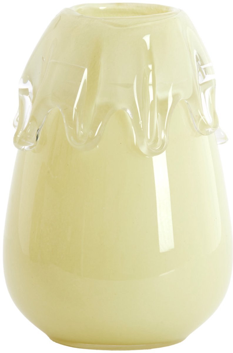 Vaas LYSIRA - Ø19.5x26.5 cm - Geel