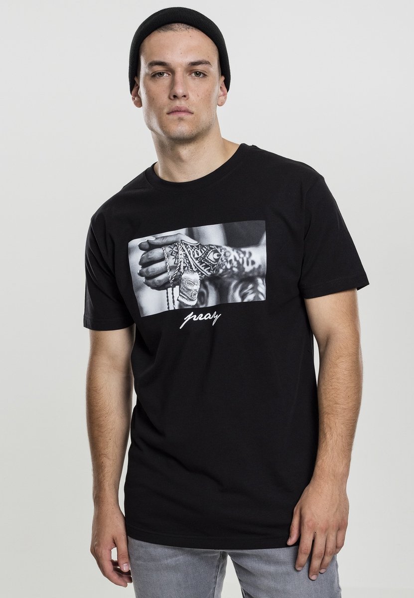 Mister Tee Pray 2.0 Heren T-shirt XL Zwart