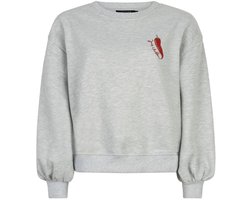 Ydence Sweater Just Chillin Truien & vesten Dames - Sweater - Hoodie - Vest- Grijs - Maat XXL