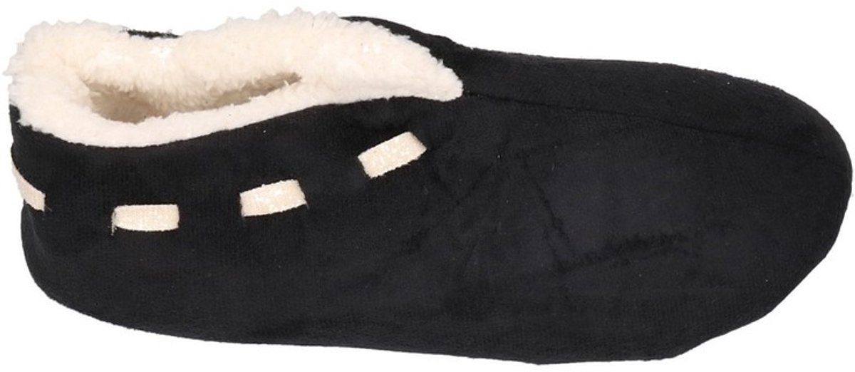 Apollo Spaanse sloffen/pantoffels - dames - zwart - polyester - zachte voering 41-42