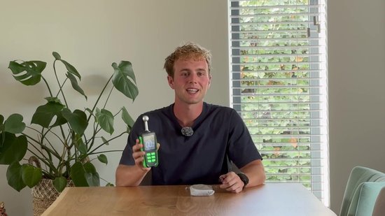 Membeli Vochtmeter - Contactloos & Oplaadbaar - Hout & Muren - met LED lamp – Digitale Vochtigheidsmeter Voor Bouwmaterialen – Naaldloze Vochtmeter