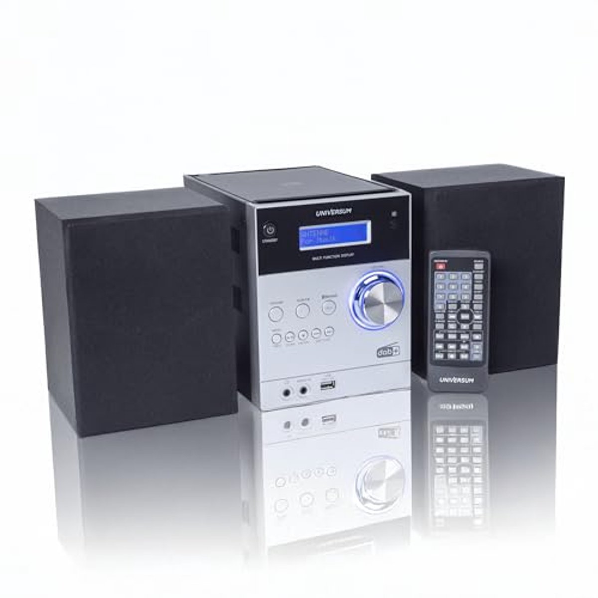 Stereo-installatie met AUX, Bluetooth, CD, DAB+, FM, USB en batterijoplaadfunctie