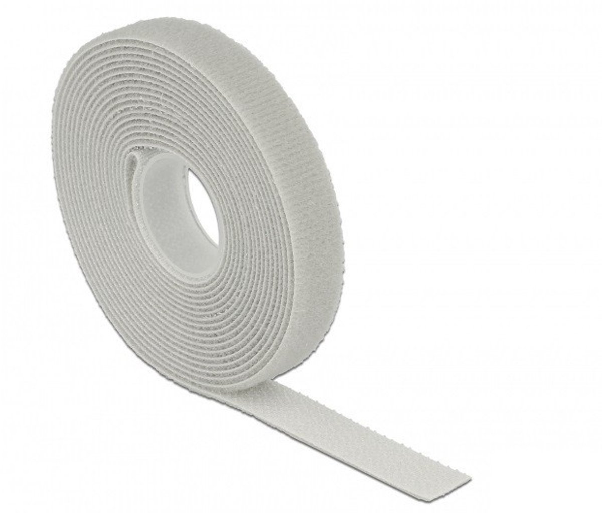 Klittenband rol 13mm / grijs (3 meter)