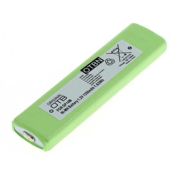 OTB NiMH Accu 1,2V 1350mAh GP14M NH-14WM MHB-901 AD-N55BT Vervangende batterij 65x16x6mm