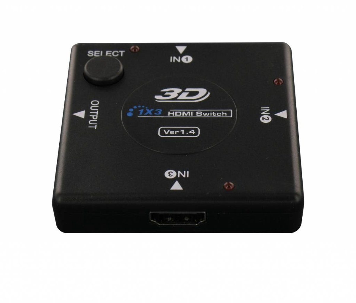 HDMI schakelaar 3 naar 1 - versie 1.3 (Full HD 1080p)