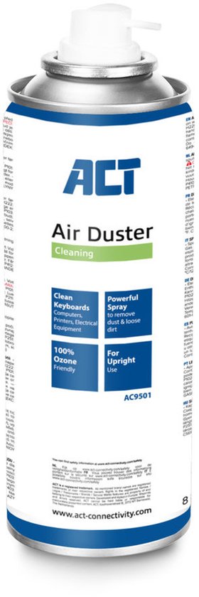 Green Blue Perslucht Spray Set 5 x 600ml | Air Duster met pistoolverstuiver & spuitbuisje | CFK-vrij voor contactloze reiniging van elektronica, toetsenborden, camera's en meer