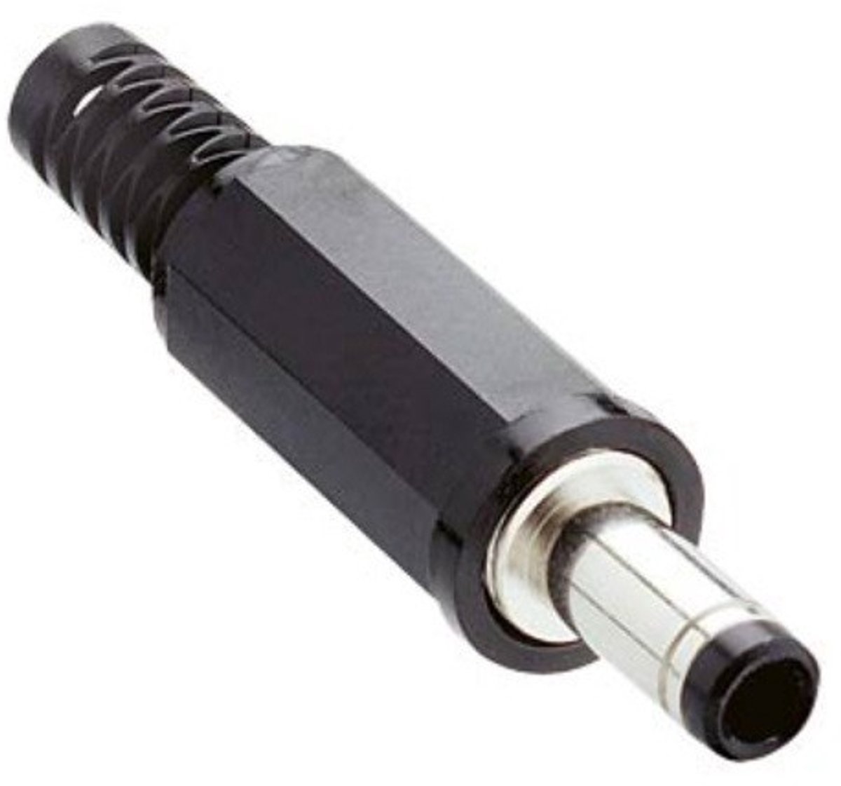 DC connector recht - 4,0 x 1,7 mm - soldeerbaar / zwart
