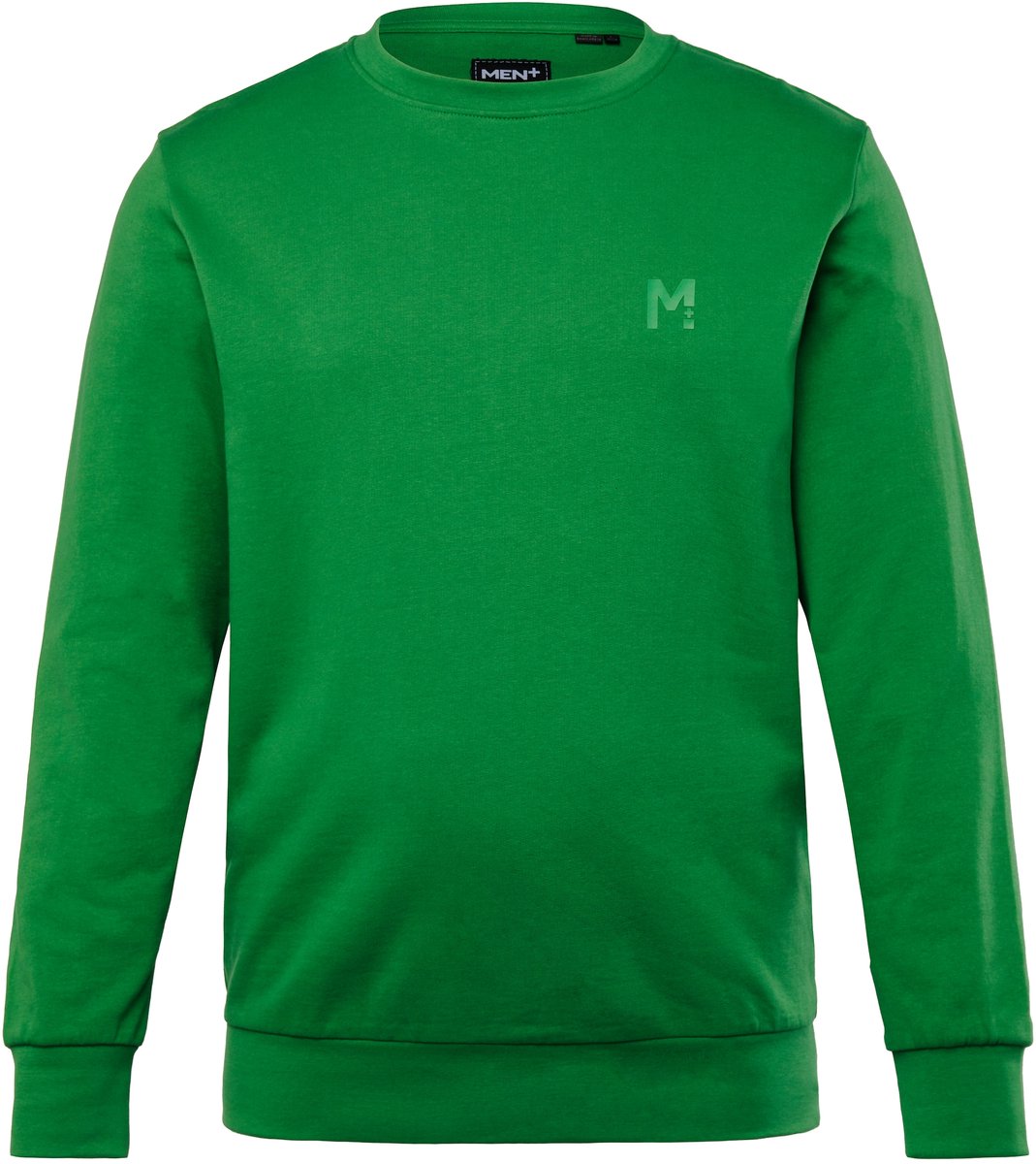 Men Plus - Heren - Sweatshirt basic ronde hals - Lichtgroen - Maat L