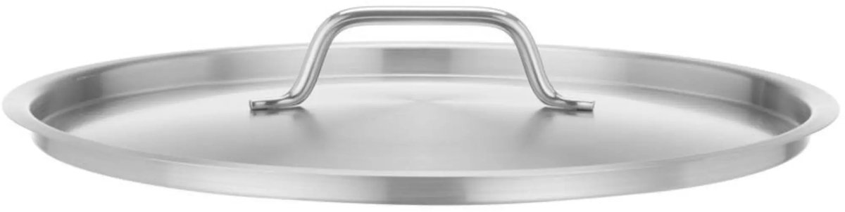 HENDI Pannendeksel rvs 18/8 - warmtebehoud - 32 cm, hoogte 5,3 cm - zilver - voor pannen