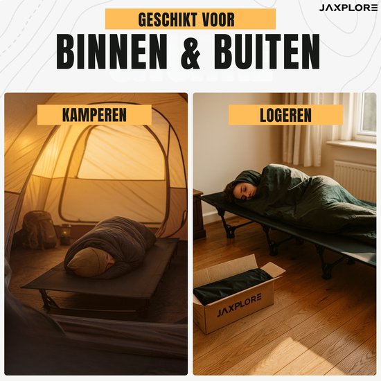 OneTigris Supragris Veldbed, inklapbaar, draagbaar, licht, inklapbaar, tot 180 kg, voor tent, outdoor, reizen, tuin, kantoor (190 × 70 × 18 cm), grijs