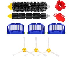 BukkitBow - Accessoireset Geschikt voor iRobot Roomba 600 series - Met HEPA Filters, Roller, Zijborstels, Mopdoeken & Stofzakken - Vervangingsonderdelen - 10-Delige Set
