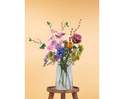 The Bloomistic® – Zijden Boeket – 60-75 cm hoog – Kunstbloemen – 7 stelen – herfst decoratie – nepbloemen – housewarming cadeau – moederdag cadeautje – decoratie woonkamer