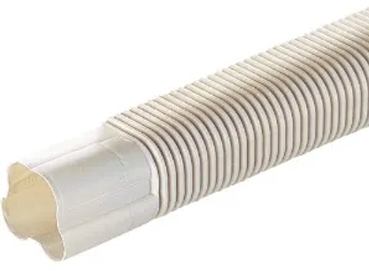 Leidinggoot Flexibel PVC Ivoor Inaba Denko SF-77-1000-I 75x63 mm 1 meter