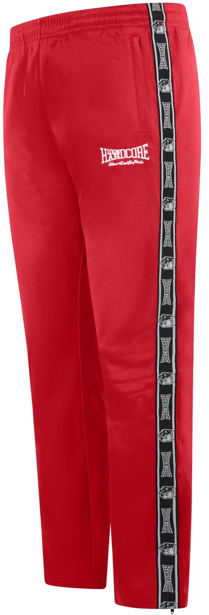 100% Hardcore Trainingsbroek Essential Fel Rood - Maat: M
