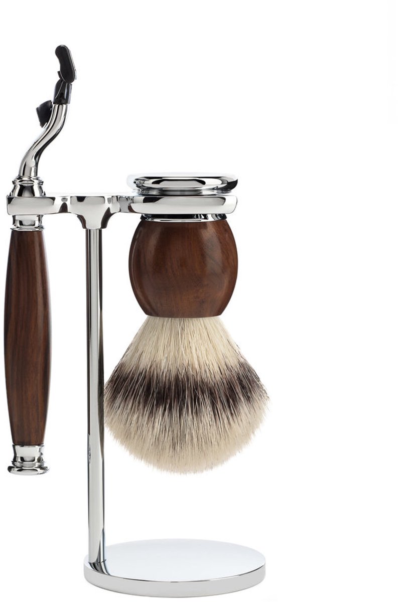 MÜHLE -Scheerset 3-delig -Sophist -Ironwood -Mach3